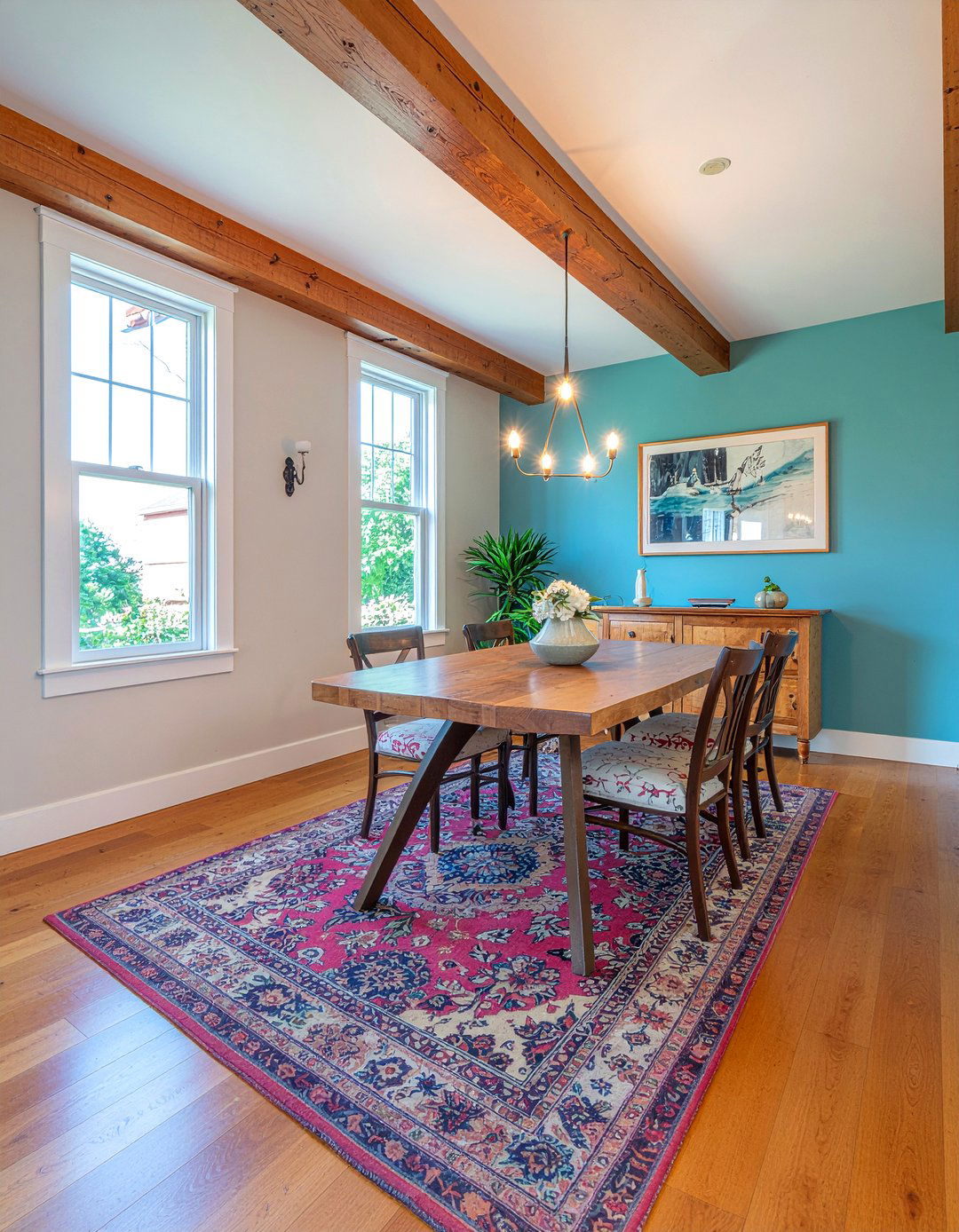 Painted Wood Beams Dining Room - 30 dining room wood ceiling ideas