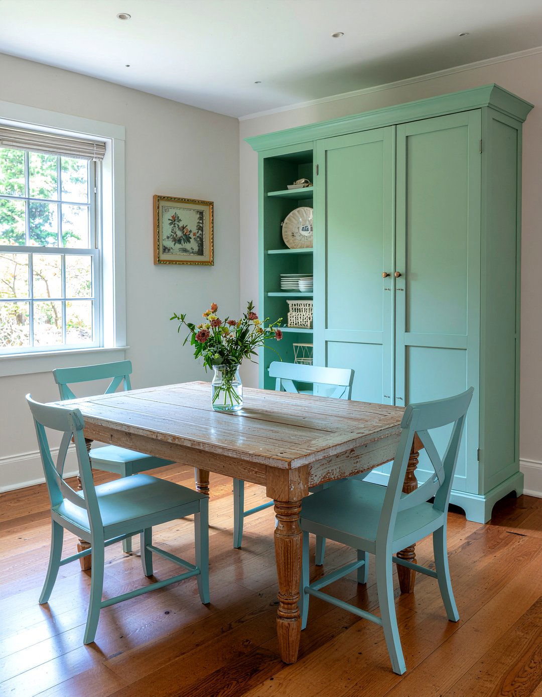 Painted Wooden Furniture - 30 country dining room ideas
