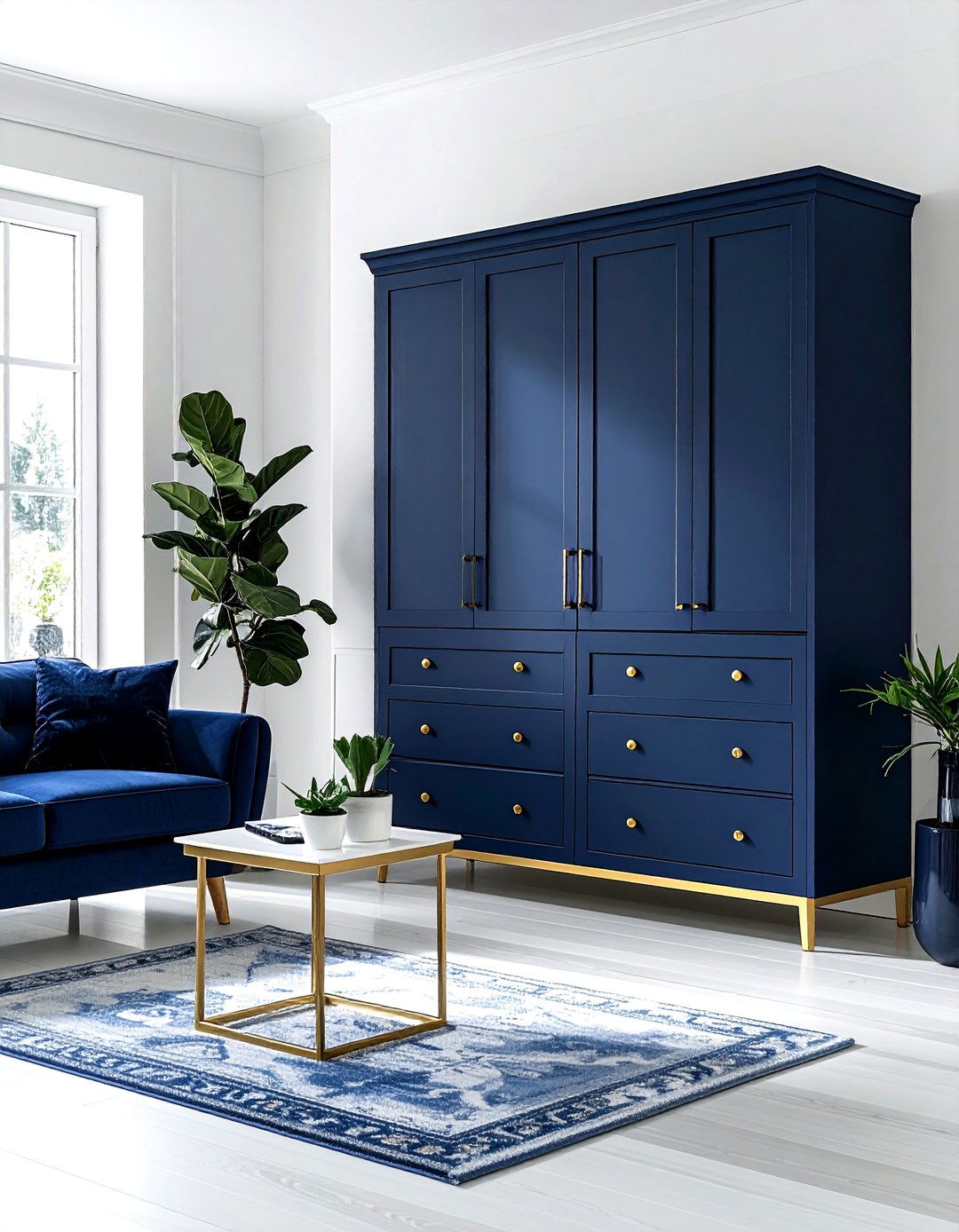 Painted armoire makeover - 30 armoire decor ideas