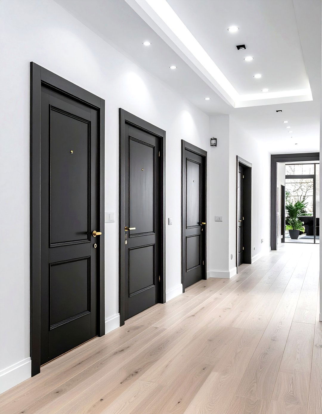 Painted black doors - 30 decor glow-up ideas