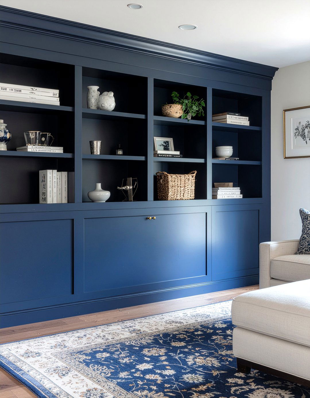 Painted built in - 30 living room shelving ideas