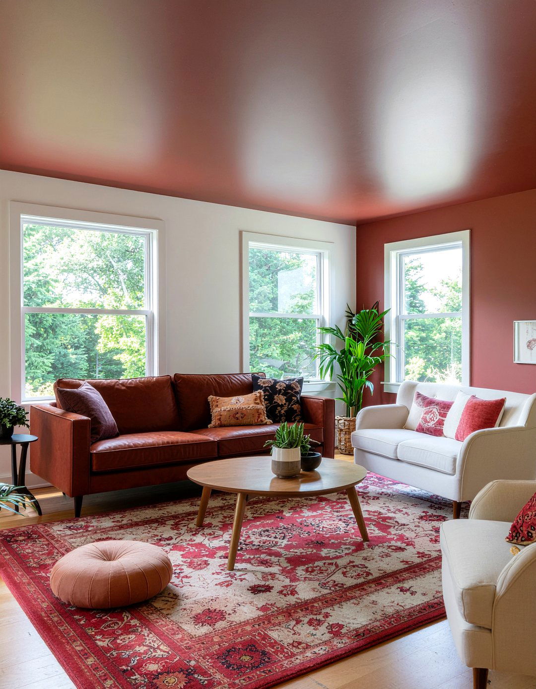 Painted ceiling - 30 living room statement ceiling ideas