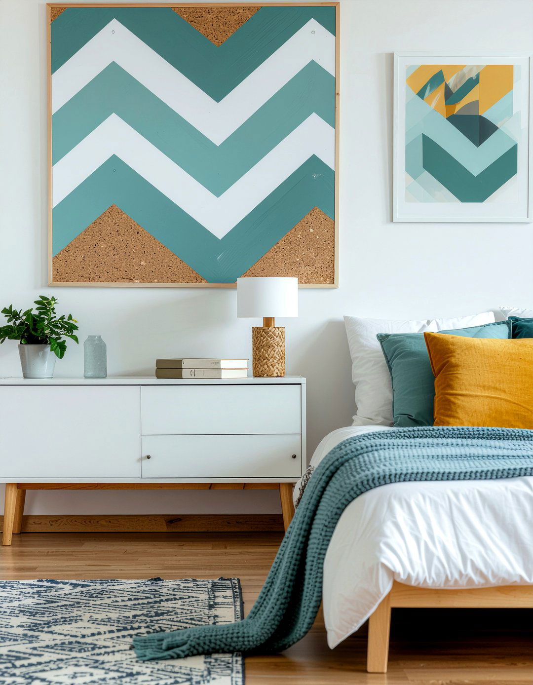 Painted cork board - 30 bedroom cork boards