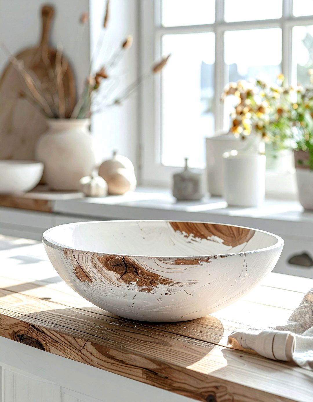 Painted dough bowl - 30 dough bowl ideas