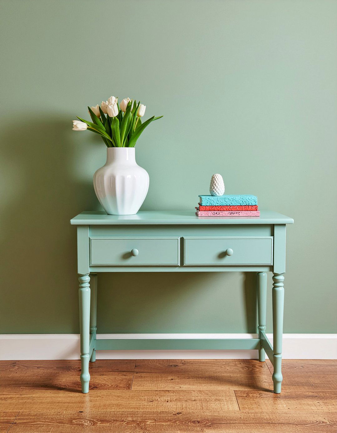 Painted entry table - 30 living room entry table ideas