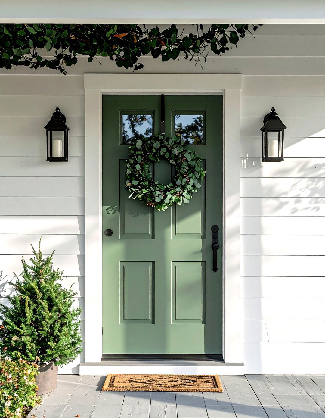 Painted front door - 30 one-day decor project ideas