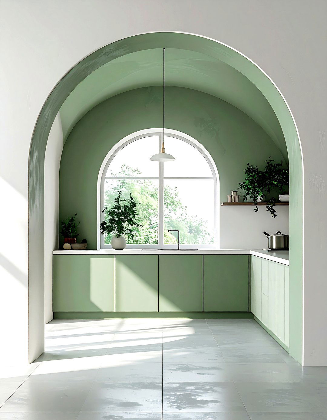 Painted kitchen arch - 30 kitchen arch ideas