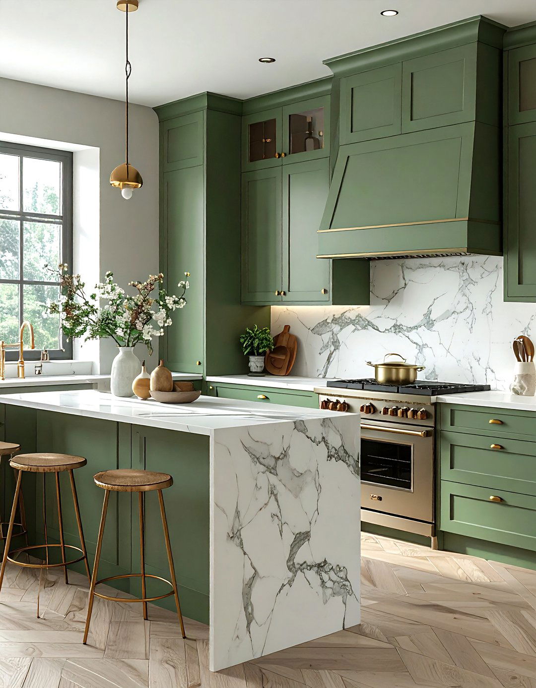 Painted kitchen cabinets - 30 DIY kitchen ideas