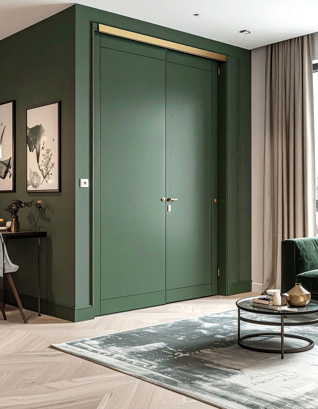Painted pocket door - 30 living room pocket doors