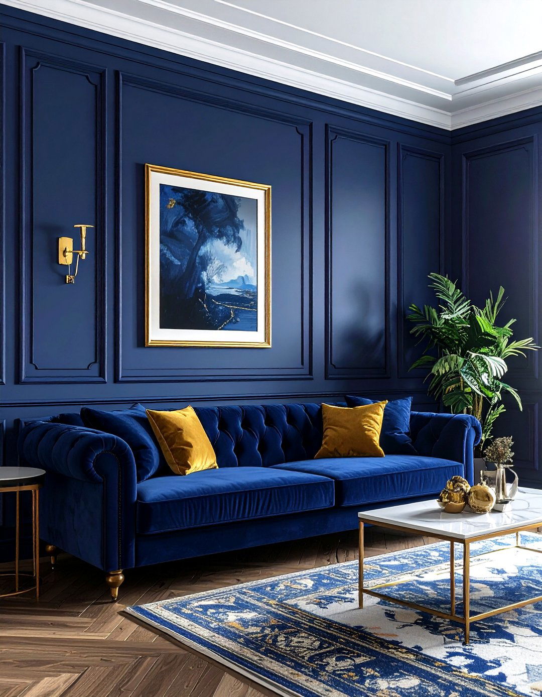 Painted wood paneling - 30 living room wood wall ideas