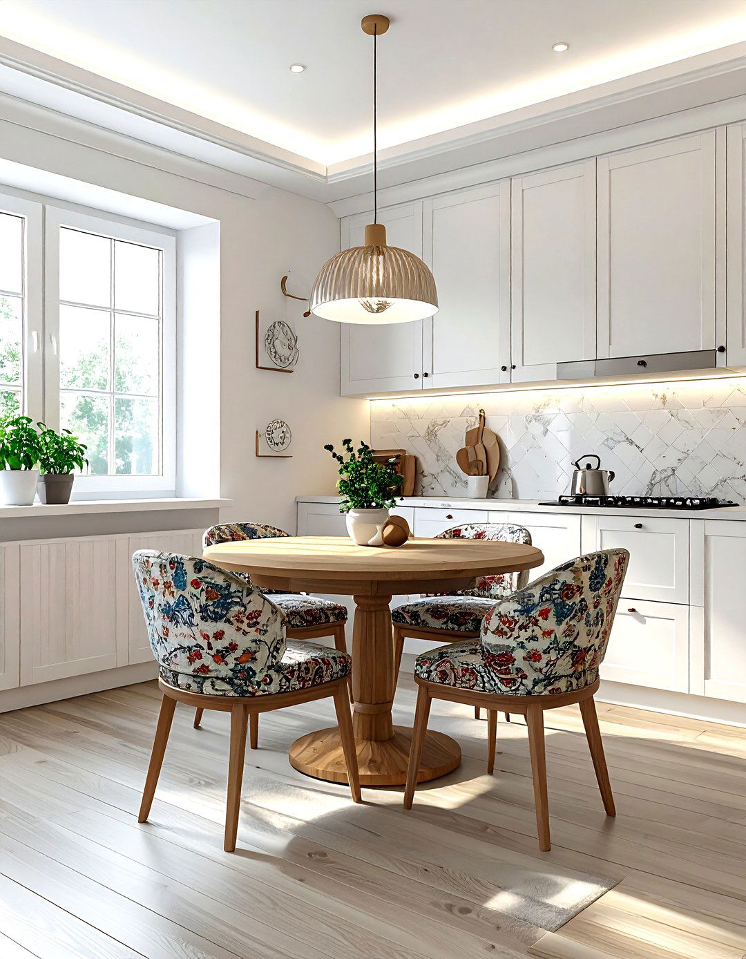 Paisley kitchen textile - 30 kitchen pattern mixing ideas