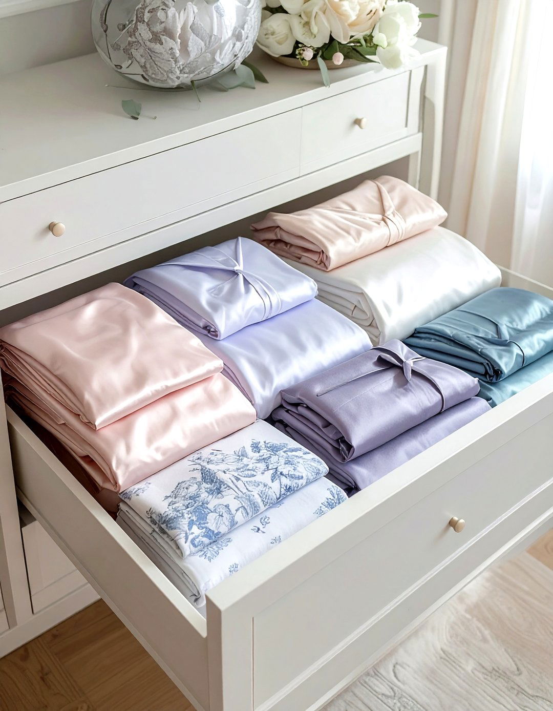 Pajama Set Bundling - 30 bedroom drawer organization ideas