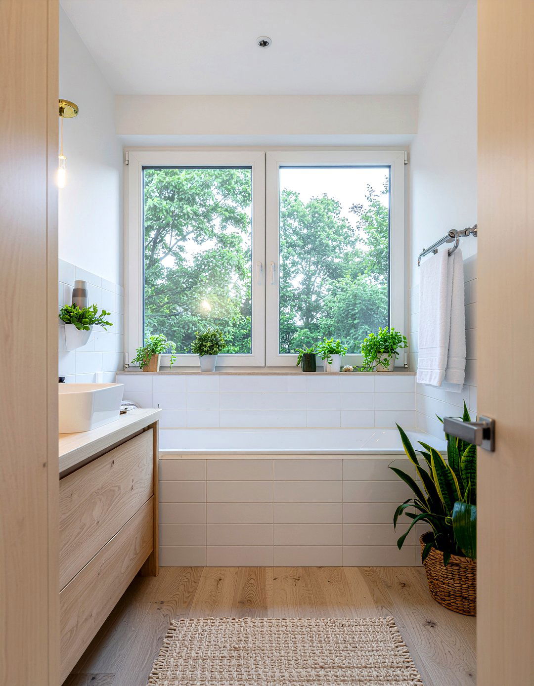 Pale Birch Laminate - 30 laminate bathroom countertop ideas