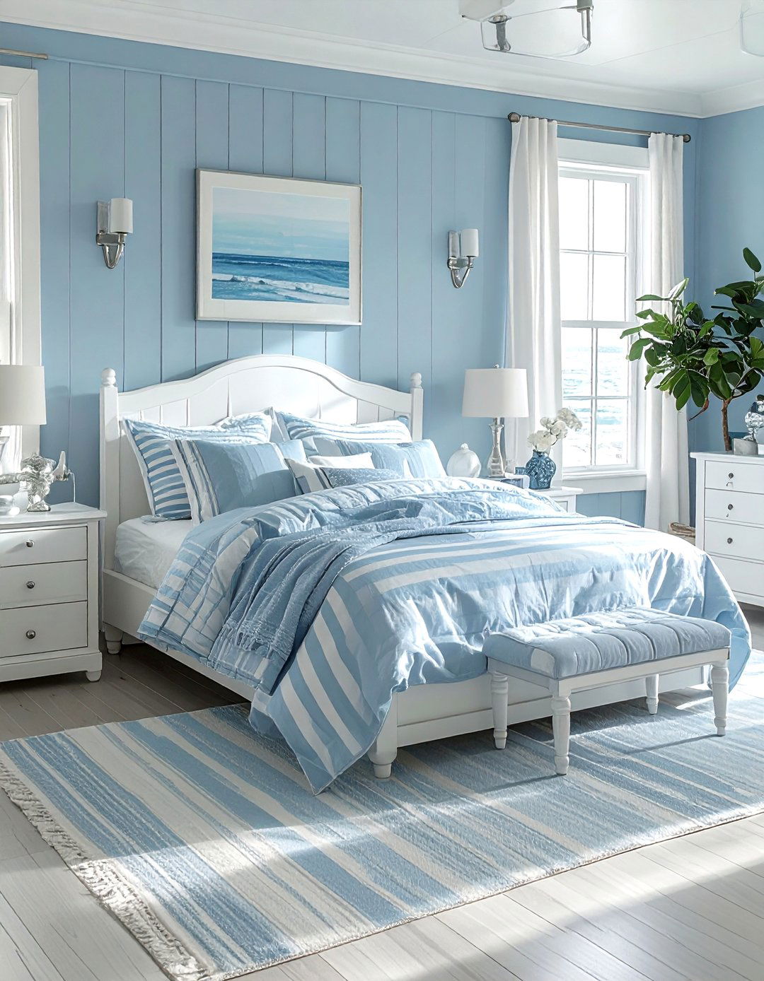 Pale Blue Bedroom - 30 bedroom paint color ideas