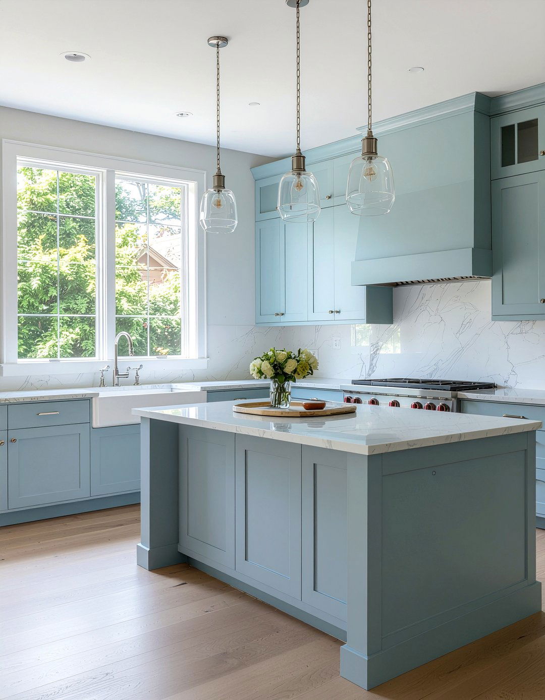 Pale Blue Kitchen - 30 blue kitchen ideas