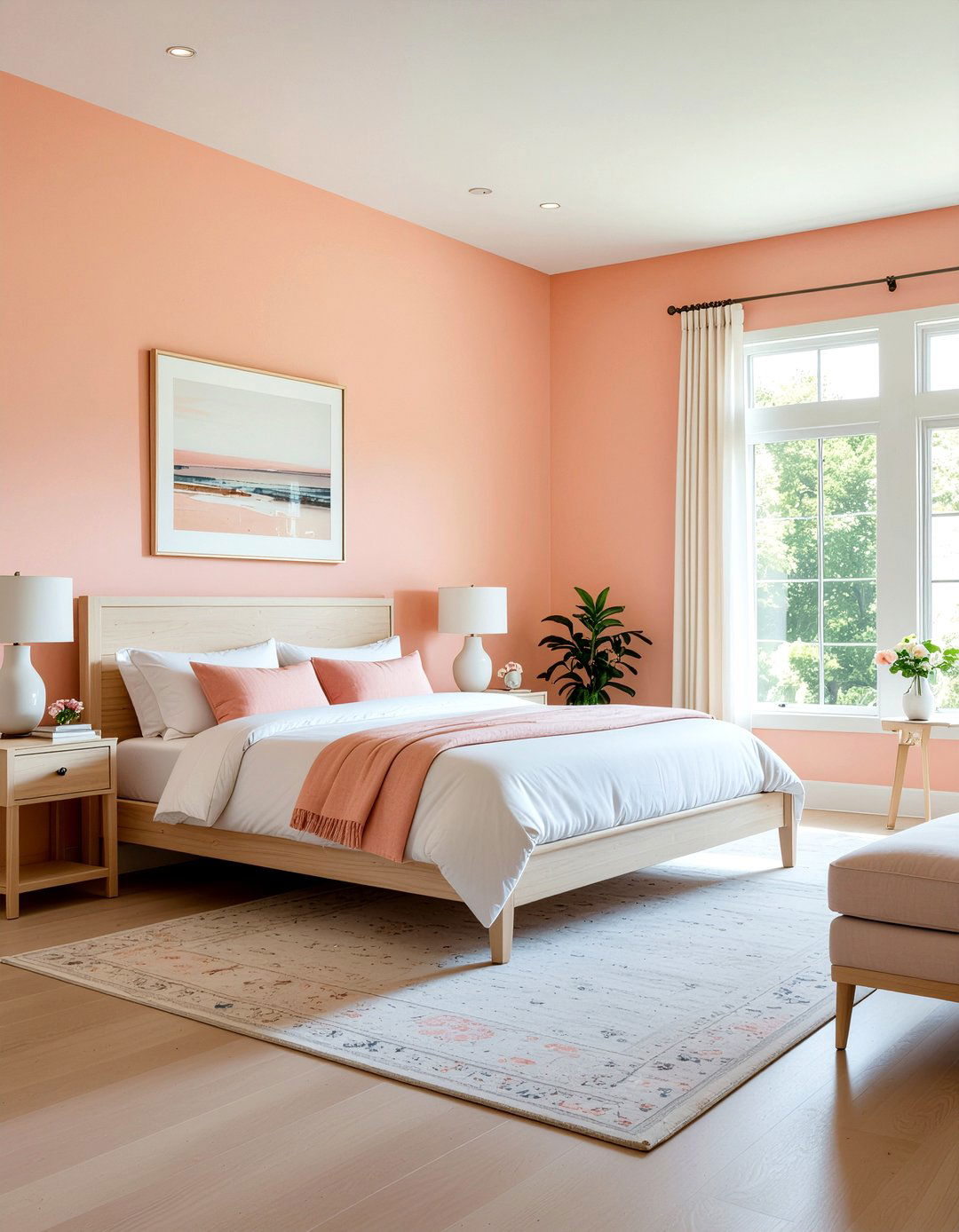 Pale Coral Bedroom - 30 coral bedroom ideas