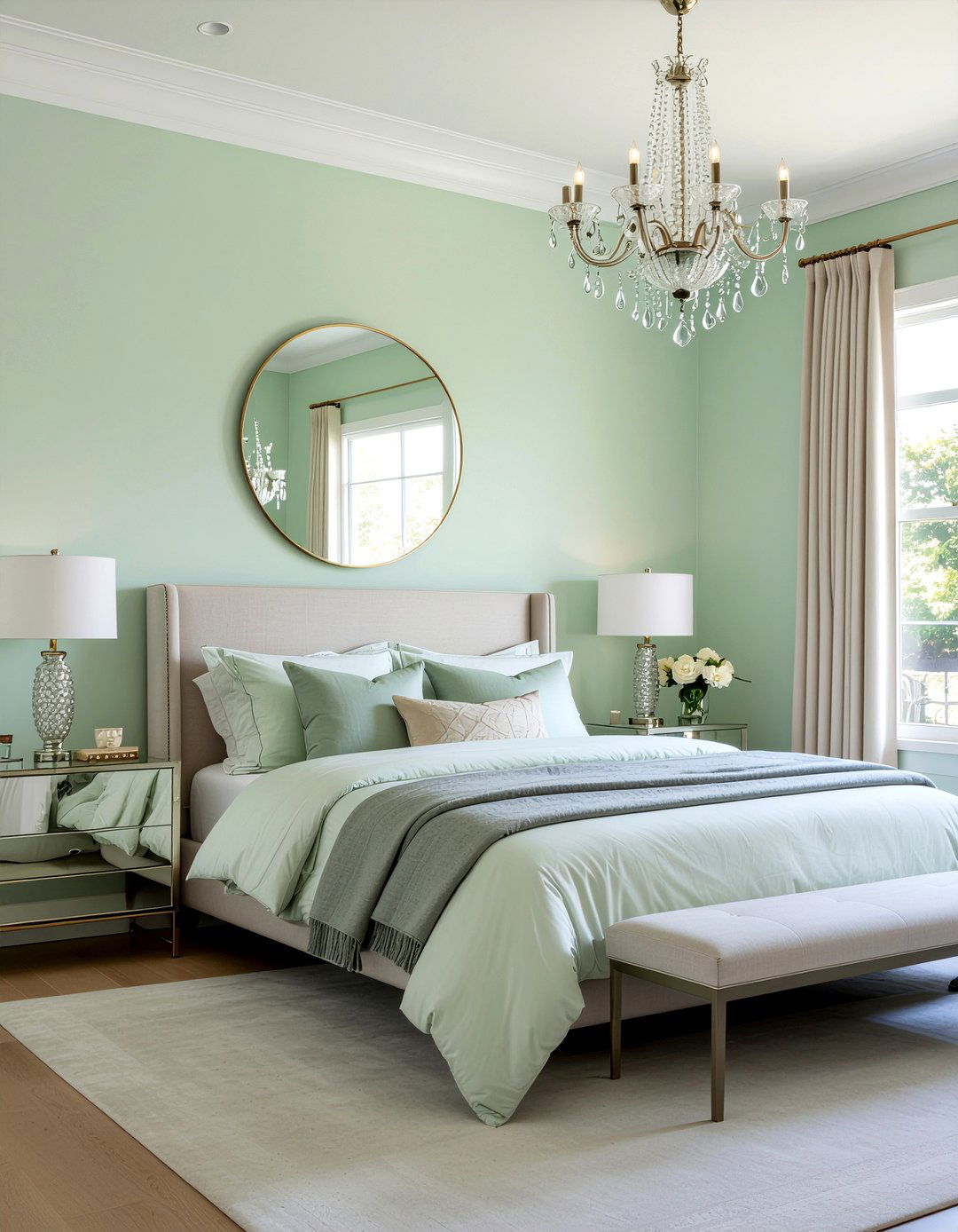 Pale Green Bedroom - 30 green bedroom ideas