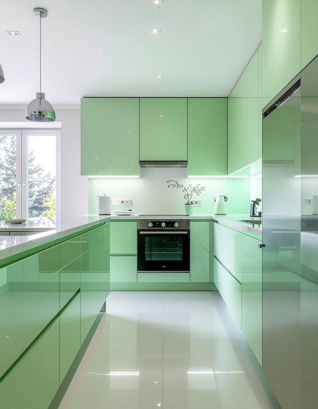 Pale Green Kitchen - 30 green kitchen design ideas