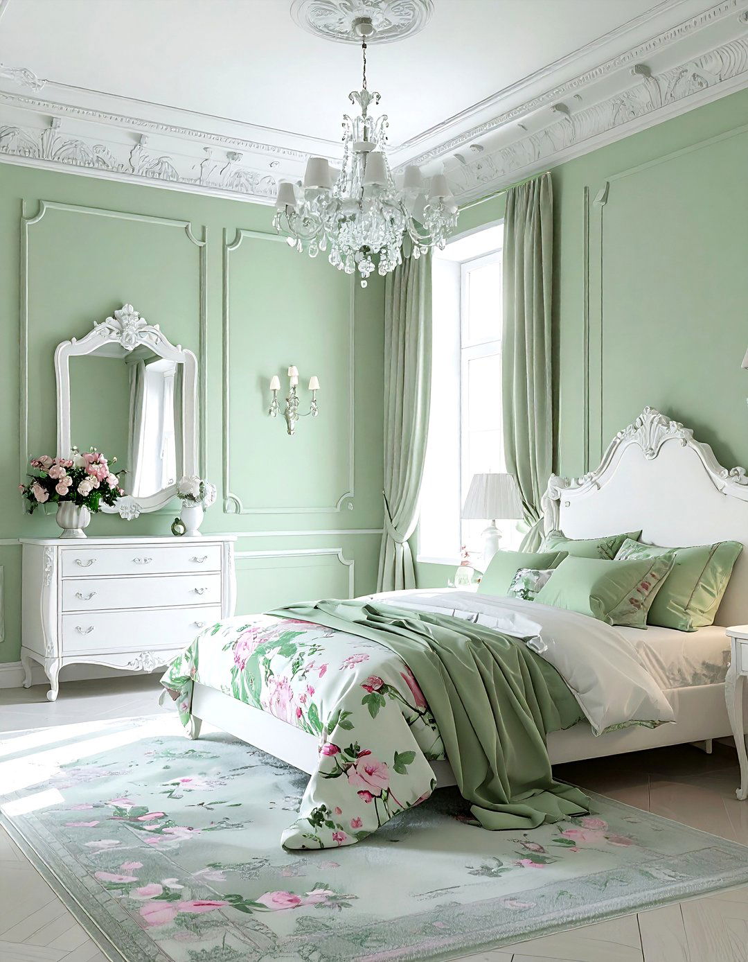 Pale Green Pastel Bedroom - 30 contemporary green bedroom ideas