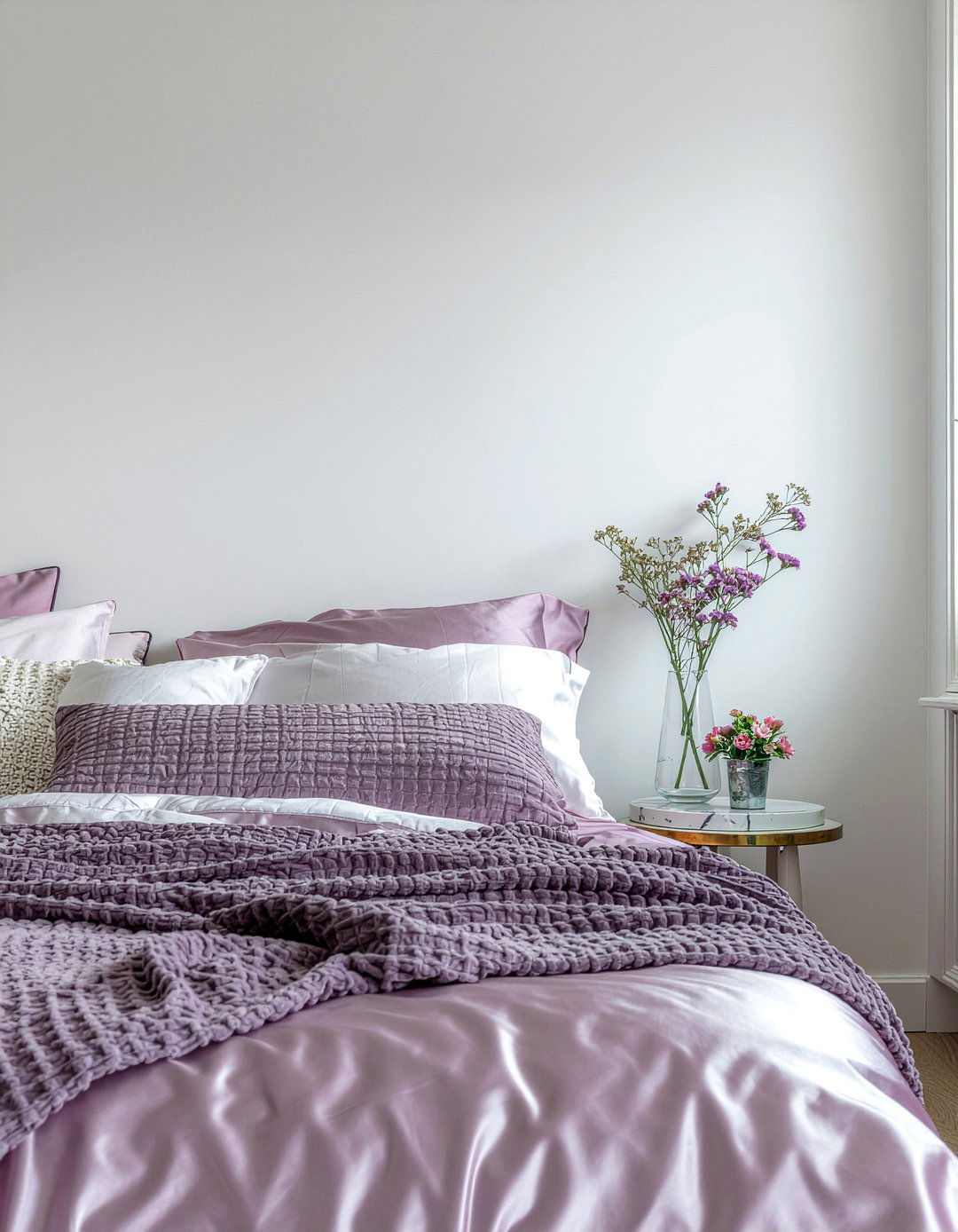 Pale Mauve Bedding - 30 pastel bedroom ideas