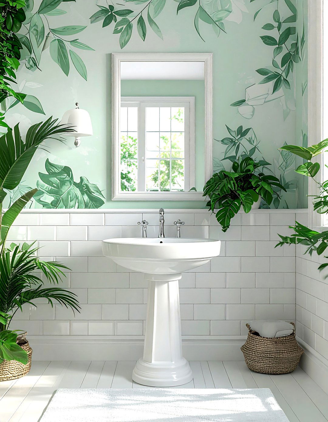 Pale Mint Leaf - 30 subtle wallpaper ideas