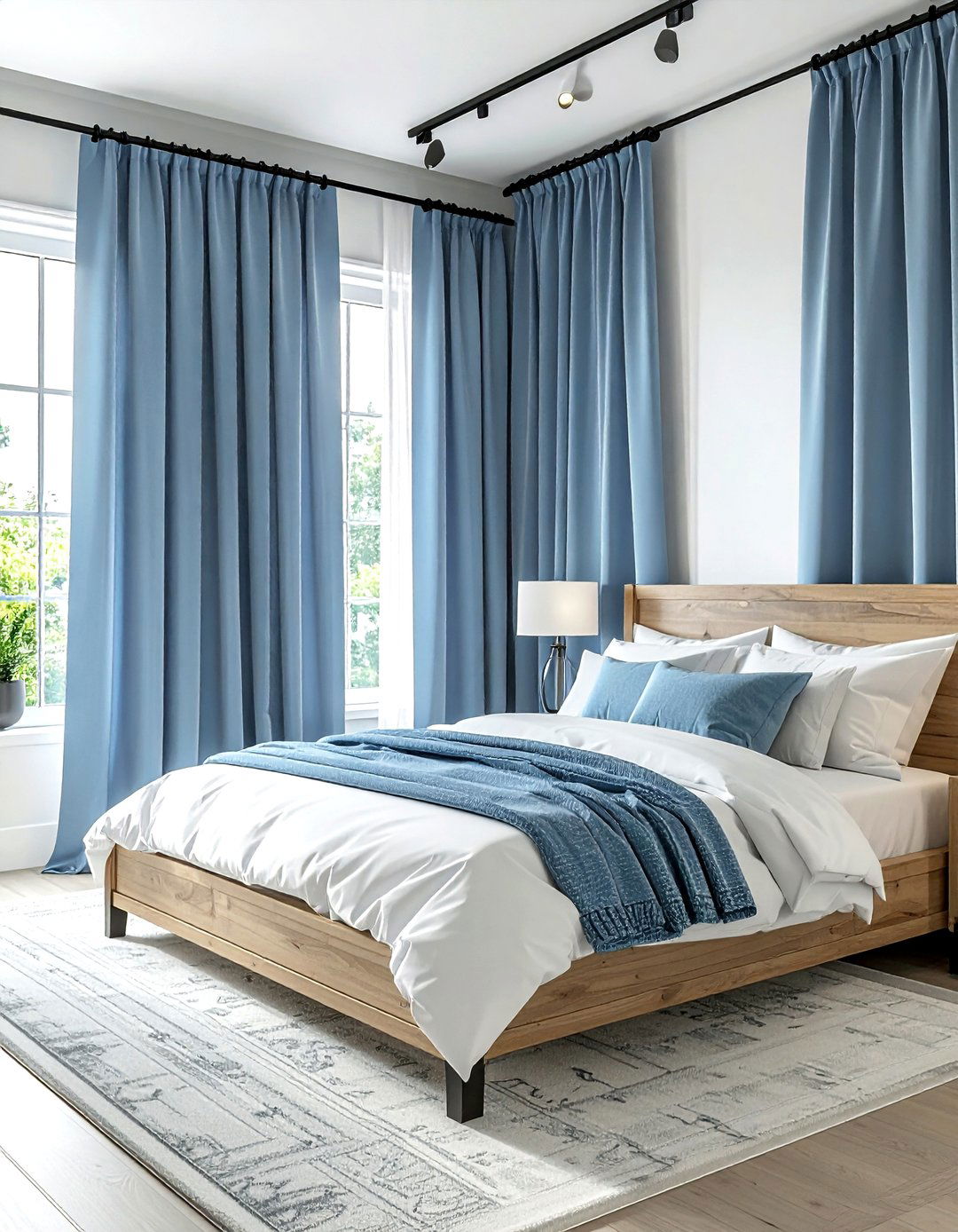 30 Farmhouse Blue Bedroom Ideas for a Relaxing Oasis