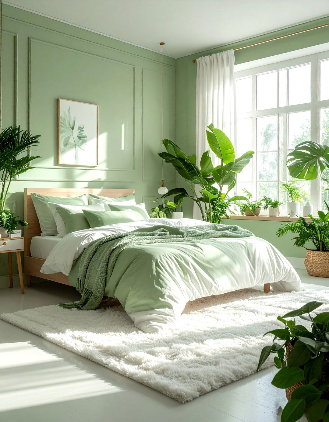 Pale green bedroom - 30 cool green bedroom ideas