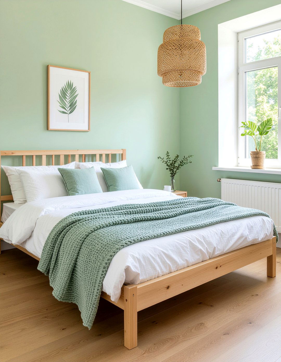 Pale green bedroom - 30 bedroom green walls