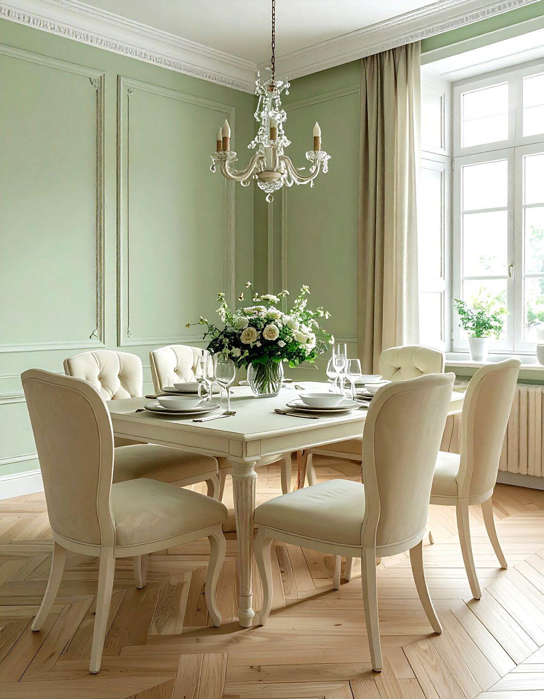 Pale green dining room - 30 cool green dining room ideas