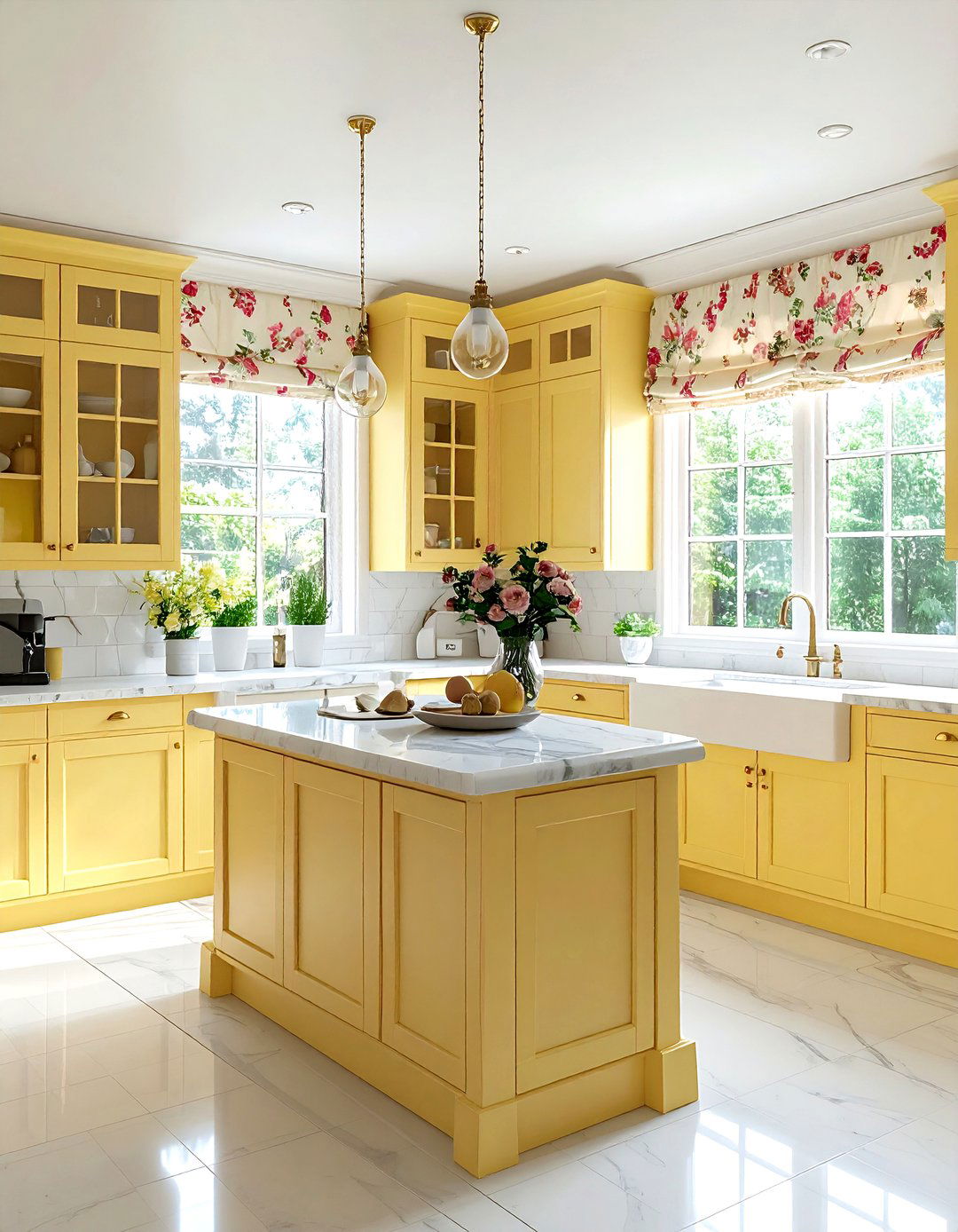 Pale yellow cottage kitchen - 30 bright yellow kitchen ideas