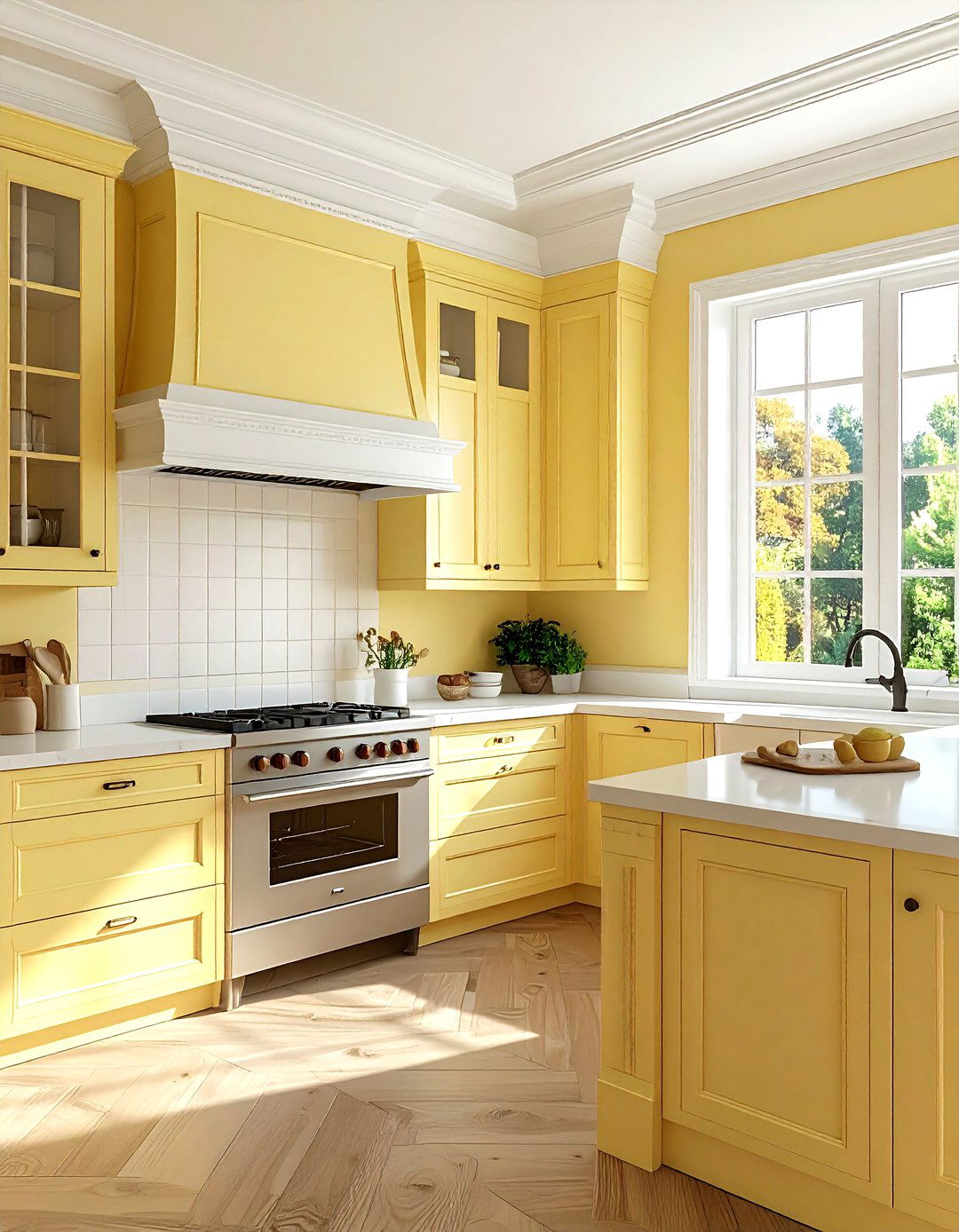 Pale yellow kitchen walls - 30 yellow kitchen decor ideas