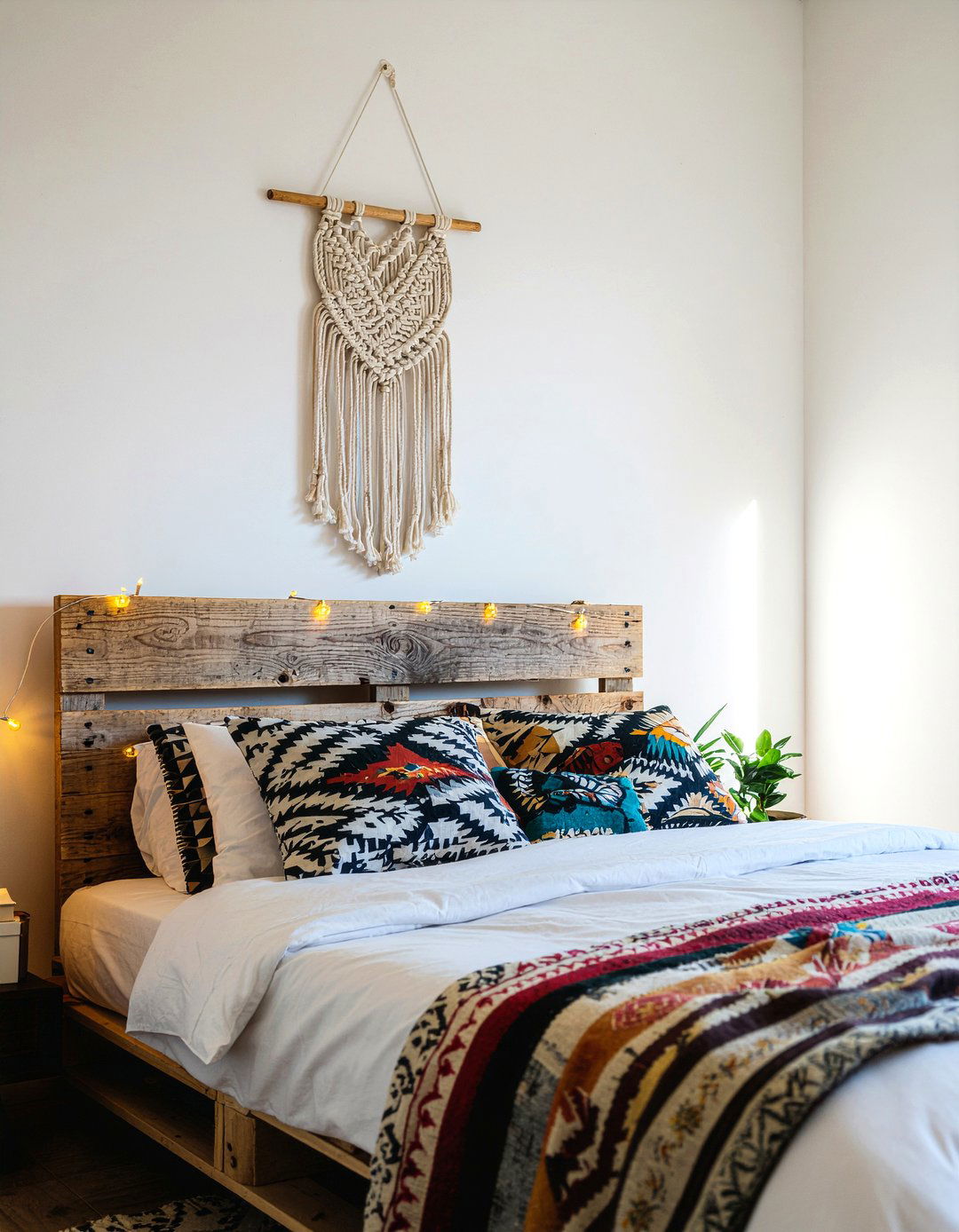 Pallet Wood Headboard - 30 bedroom reclaimed wood furniture ideas