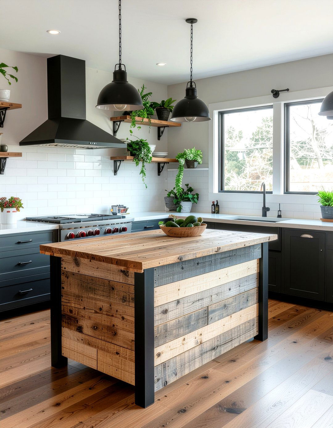 Pallet Wood Kitchen Island - 30 DIY kitchen island ideas