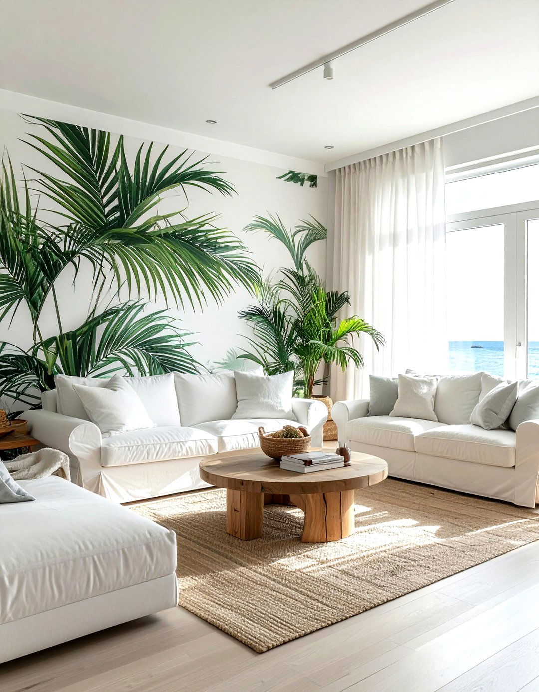 Palm Frond Wallpaper - 30 living room botanical wallpapers