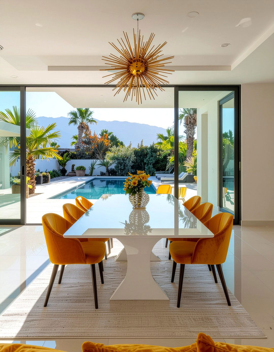 Palm Springs Dining Room - 30 desert dining room ideas
