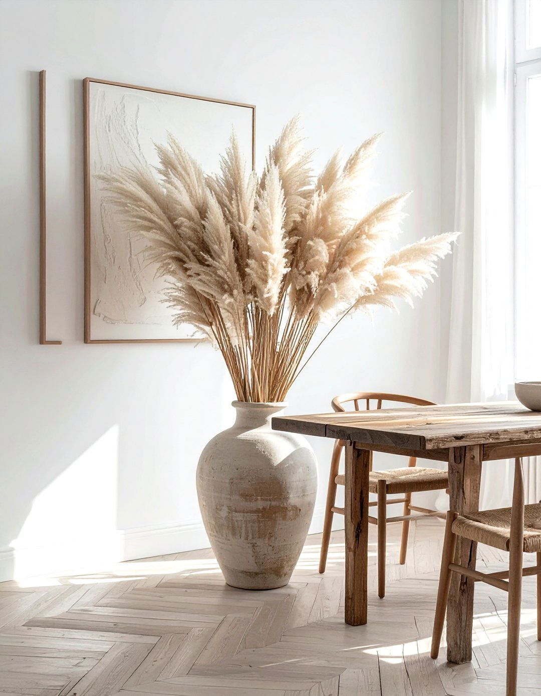 Pampas Grass Styling - 30 bohemian home decor ideas