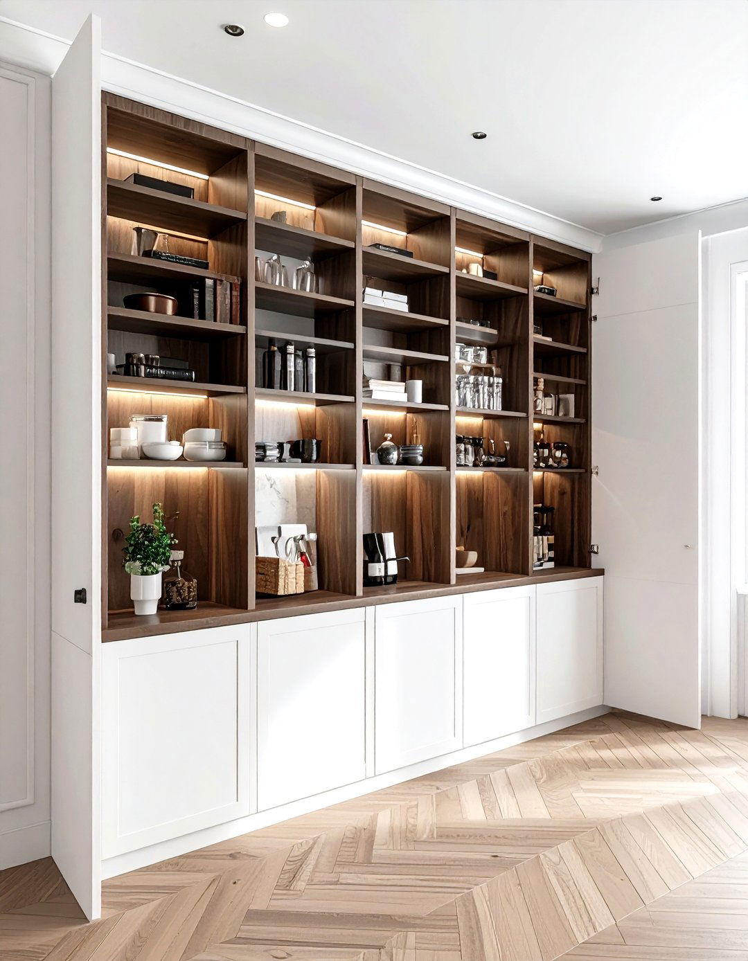 Pantry Behind Bookshelf - 30 hidden pantry kitchen ideas