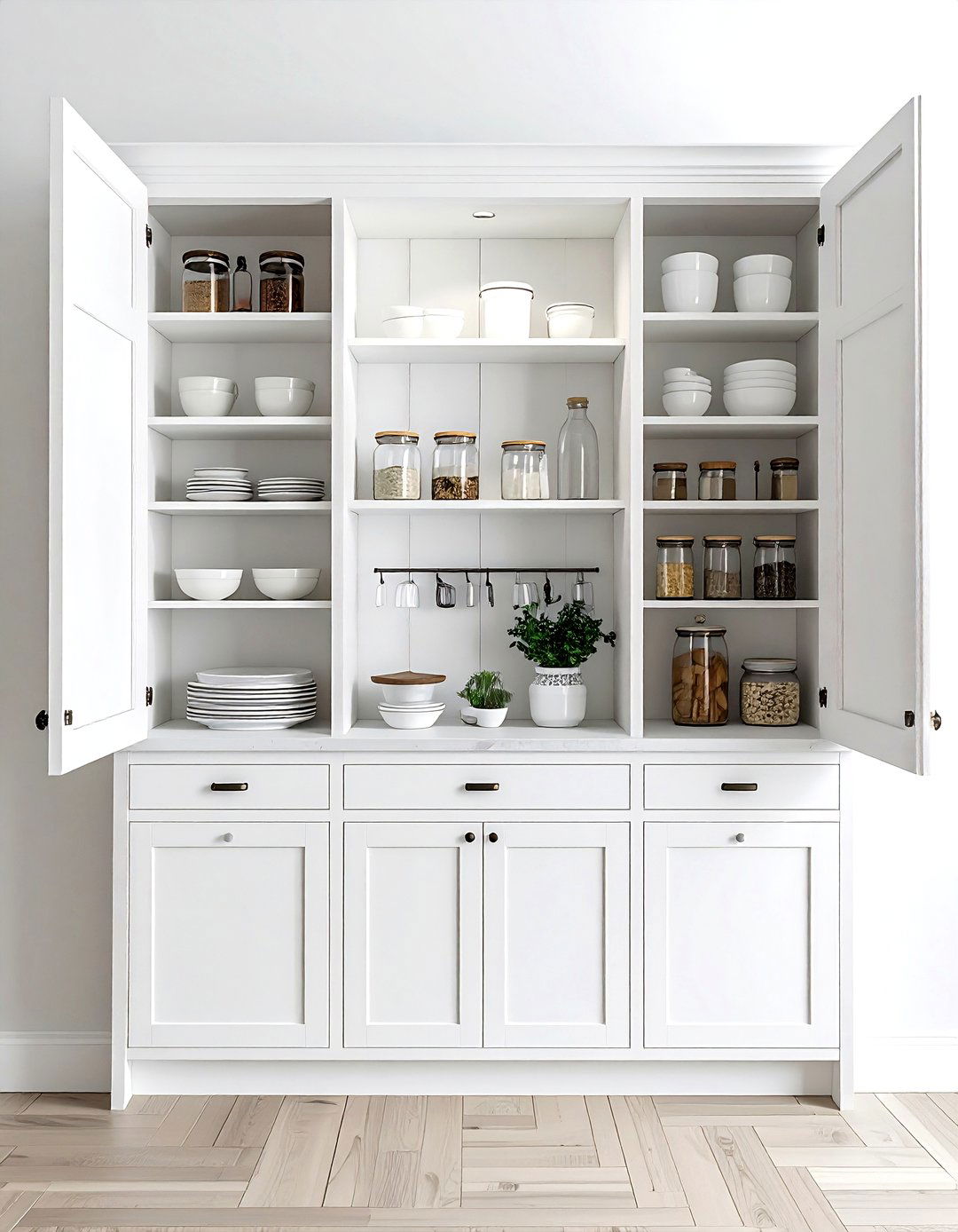 Pantry Cabinet - 30 dining room storage tips