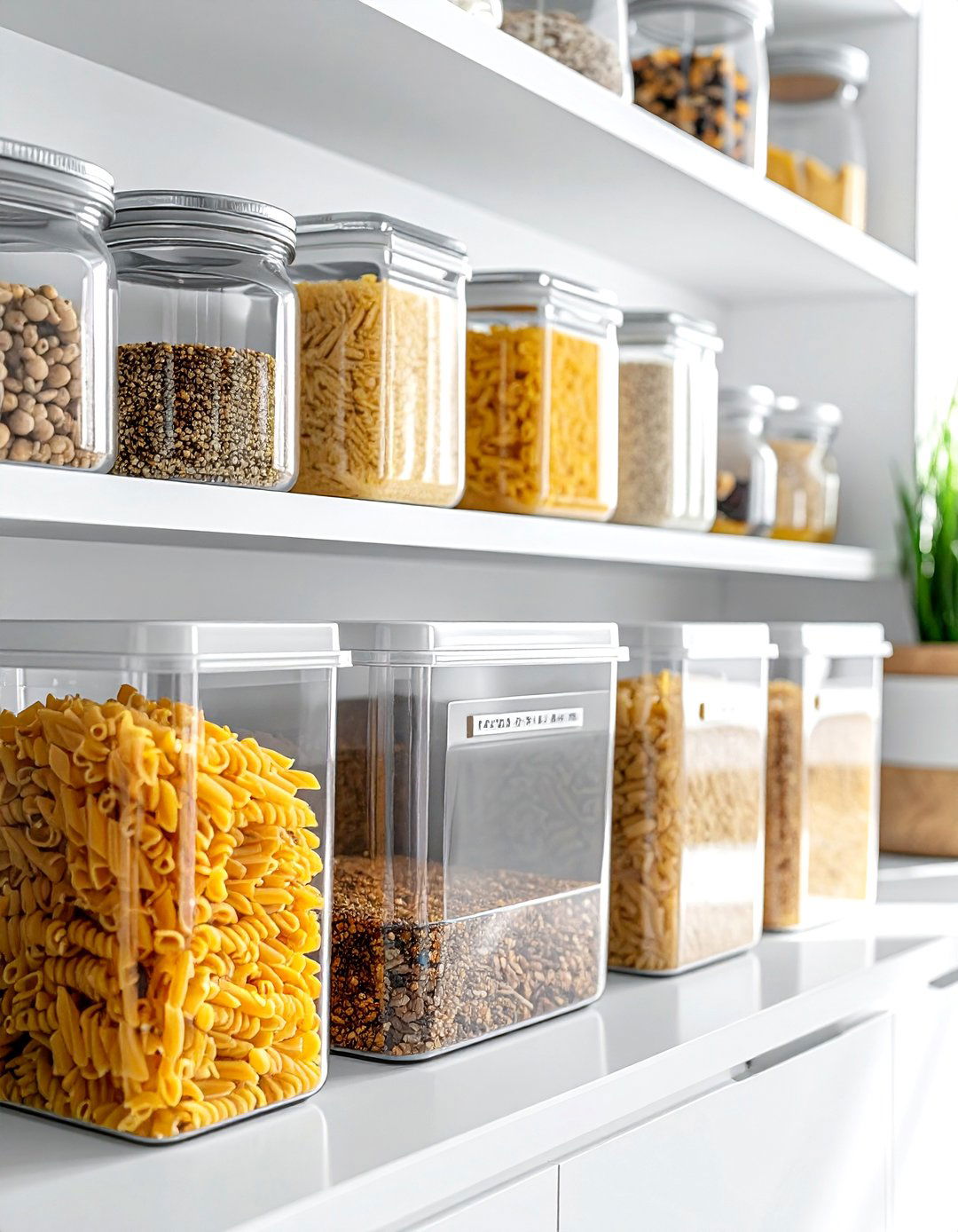 Pantry Organization Clear Bins - 30 storage box ideas