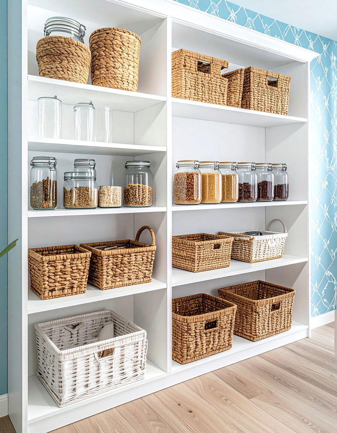 Pantry Organization Shelving - 30 before and after decor ideas
