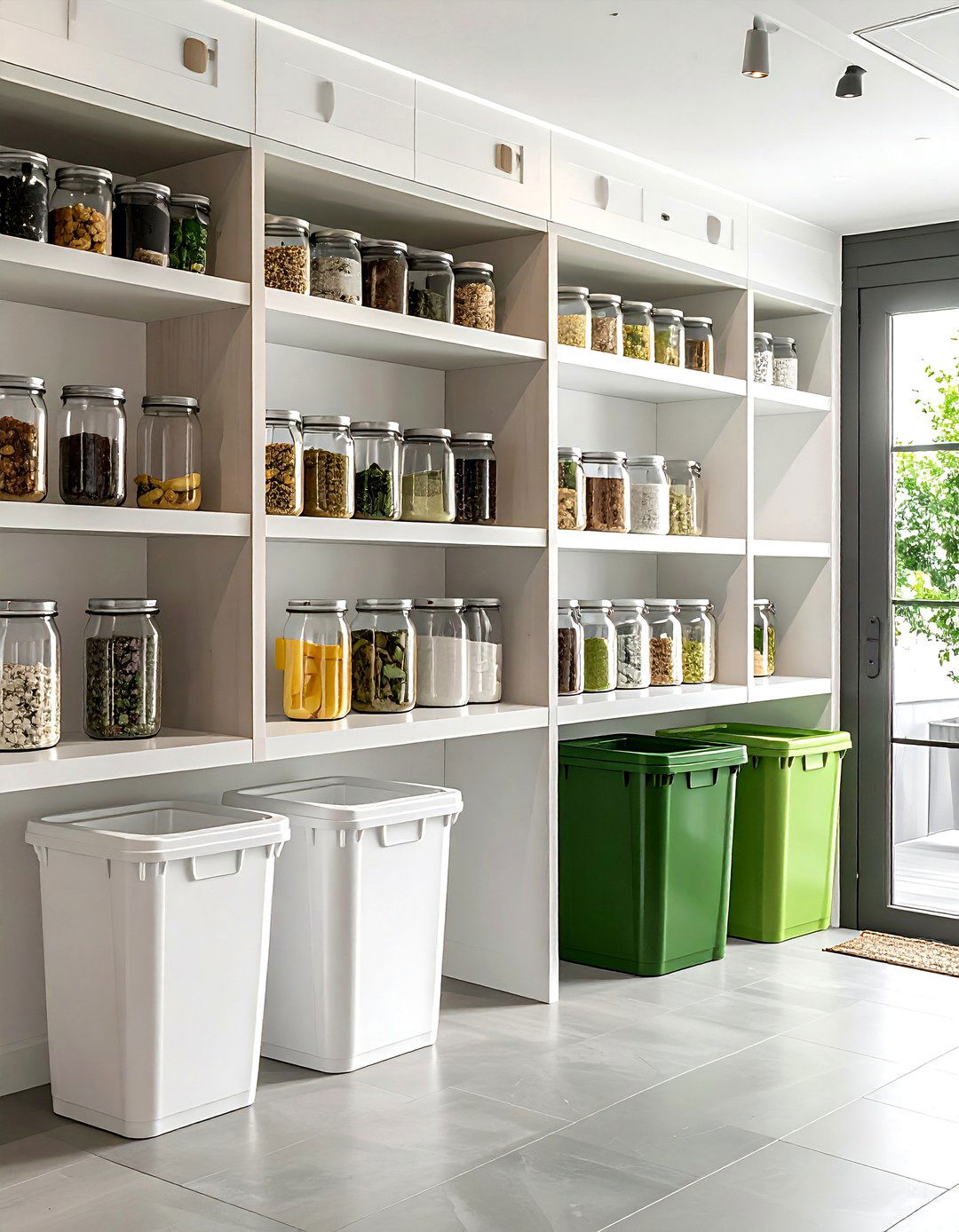 Pantry Recycling Center - 30 recycling center kitchen ideas