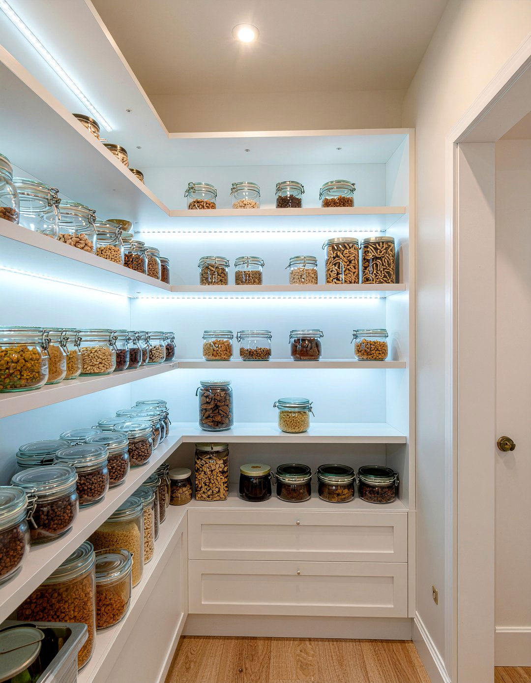 Pantry Shelf Lighting - 30 ambient lighting kitchen ideas