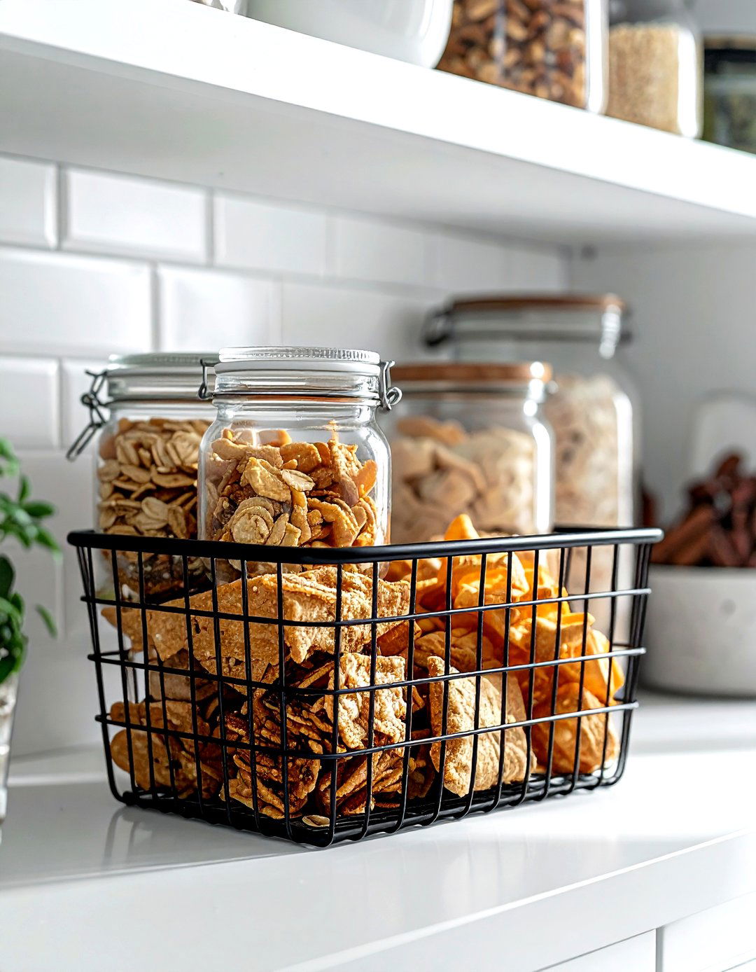 Pantry Wire Basket - 30 basket decor ideas