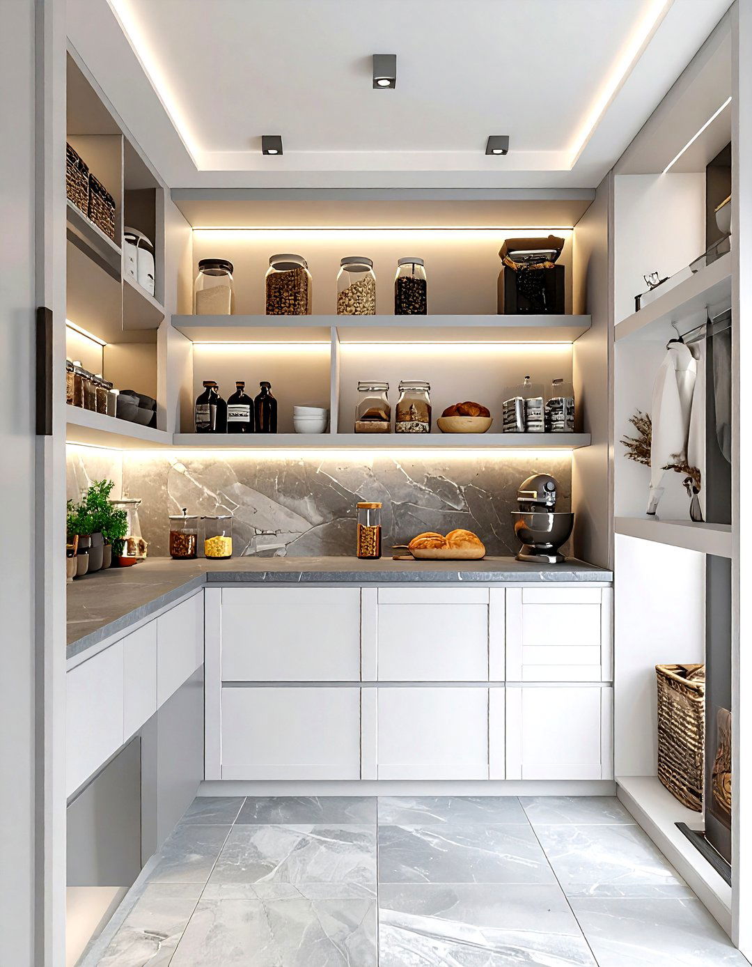 Pantry With Countertop Space - 30 kitchen pantry ideas