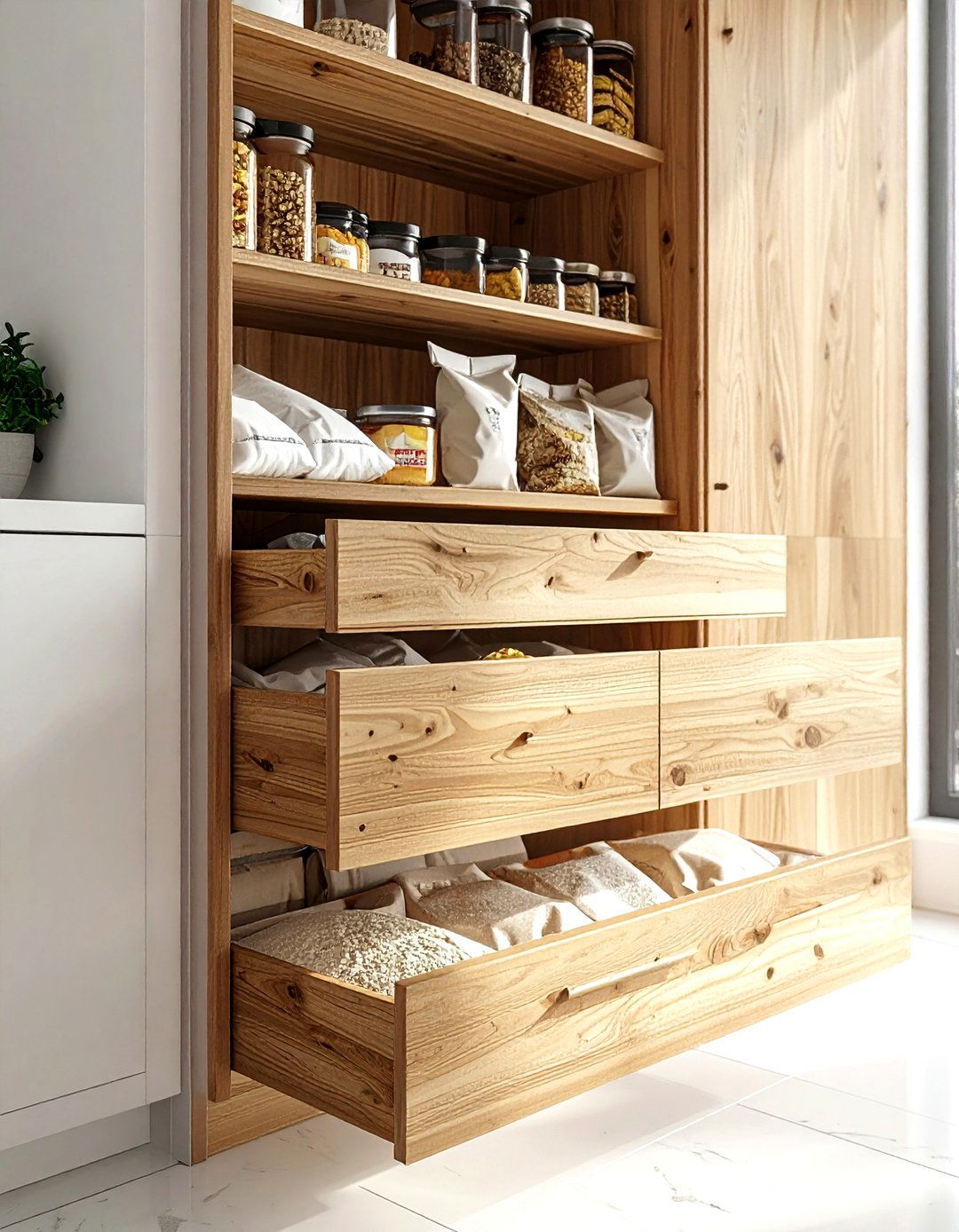Pantry With Pull Out Drawers - 30 kitchen pantry ideas