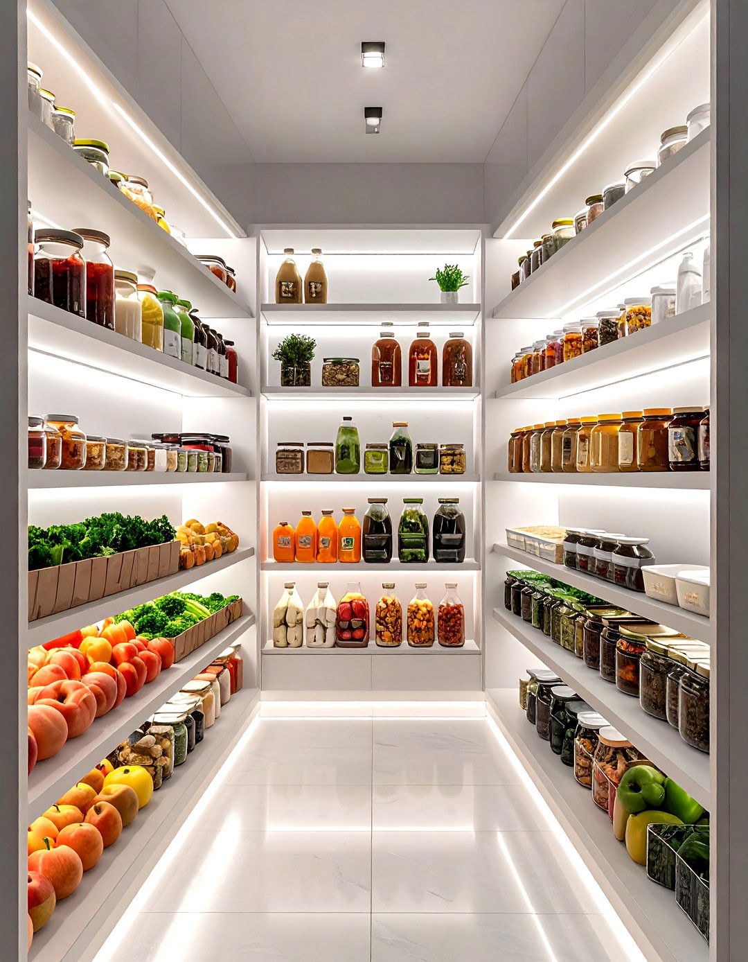 Pantry motion sensor light - 30 reach-in pantry kitchen ideas