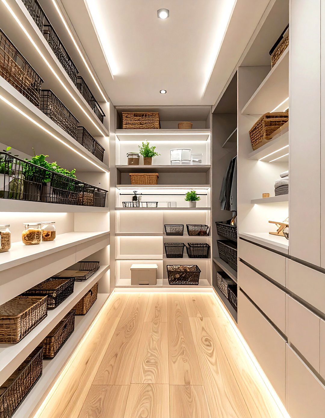 Pantry motion sensor light - 30 kitchen accent lighting ideas