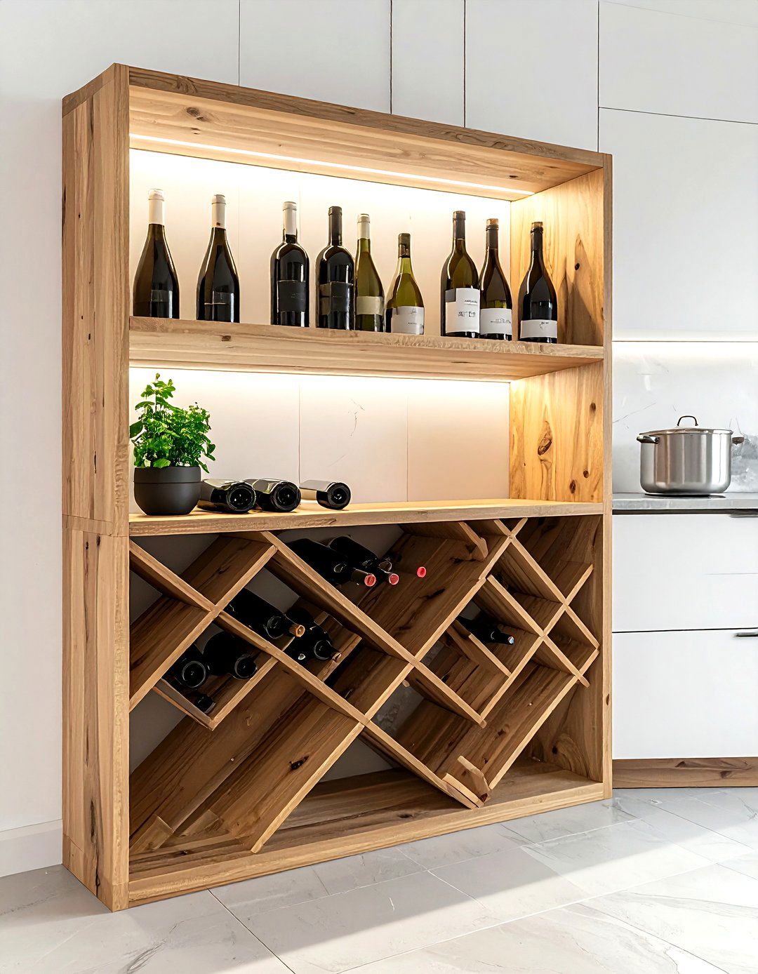 Pantry wine rack - 30 reach-in pantry kitchen ideas