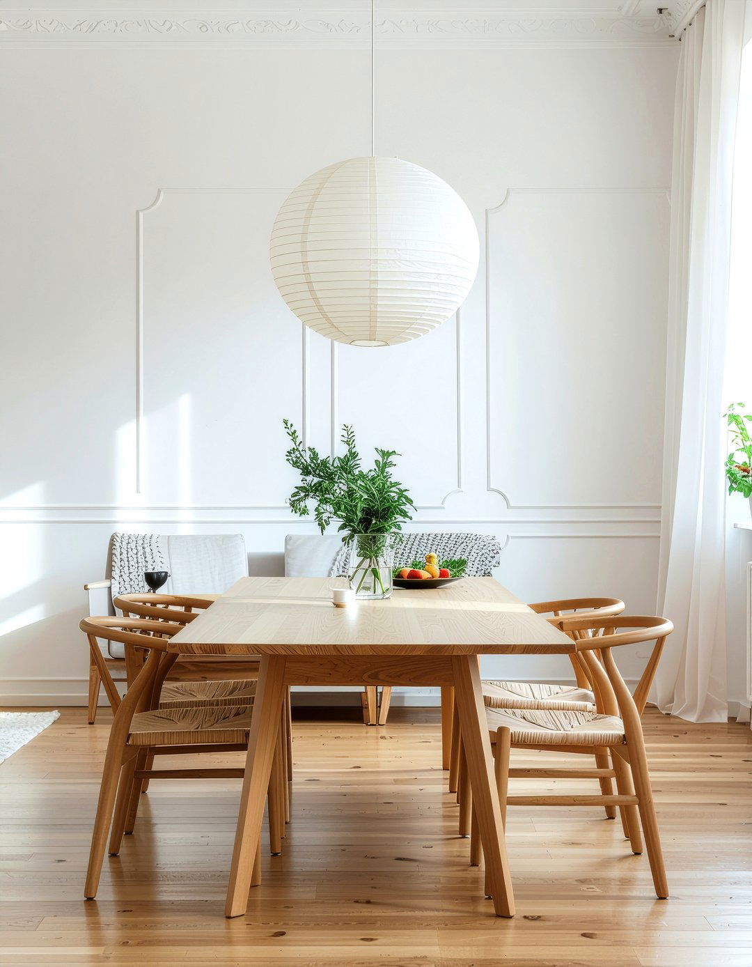 Paper Globe Pendant - 30 dining room lighting ideas