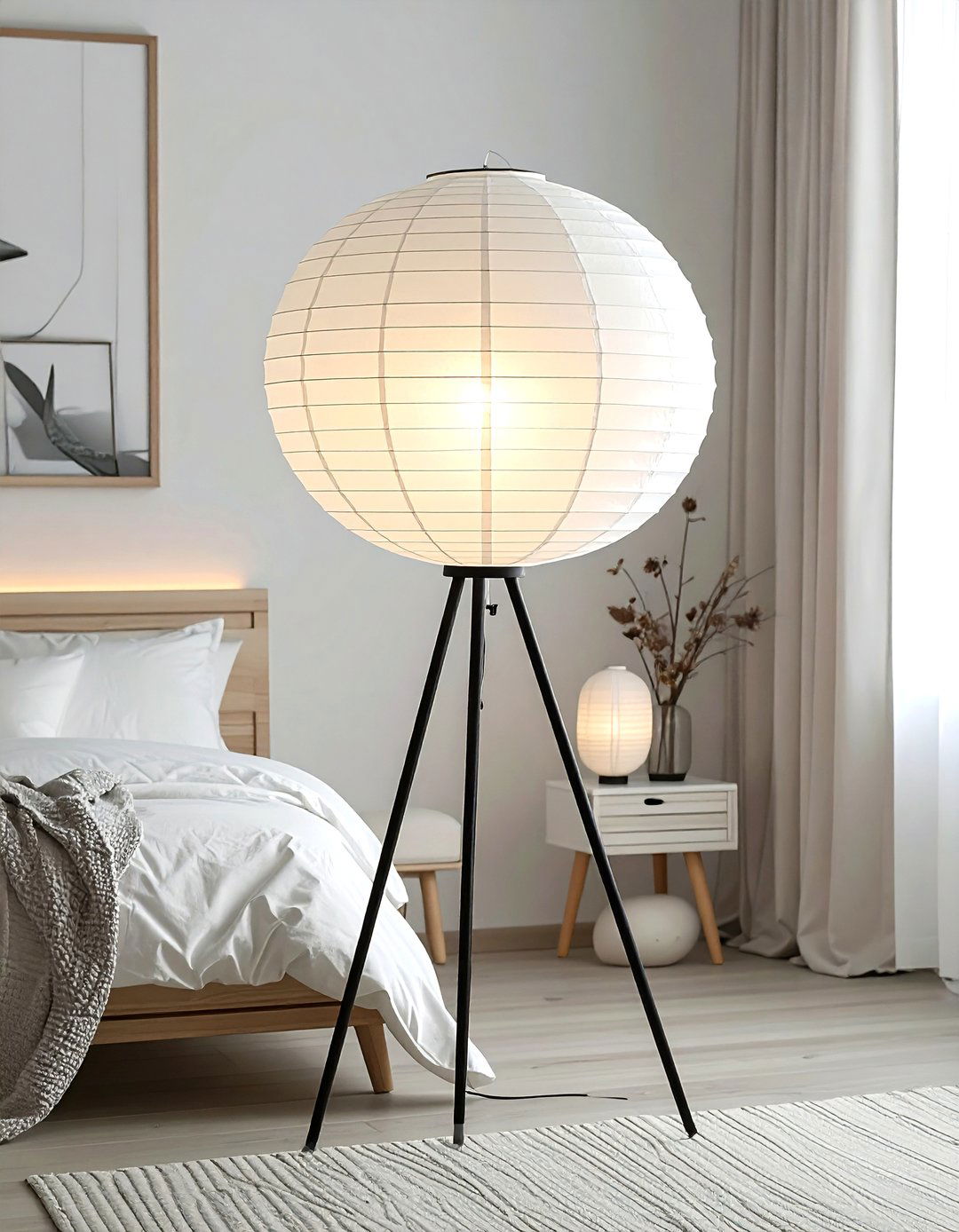 Paper Lantern Floor Lamp - 30 modern lamp ideas
